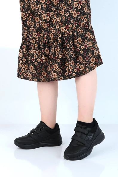 MP 232-1307ZN Siyah Cırtlı Kadın Sneaker Spor Ayakkabı - 2