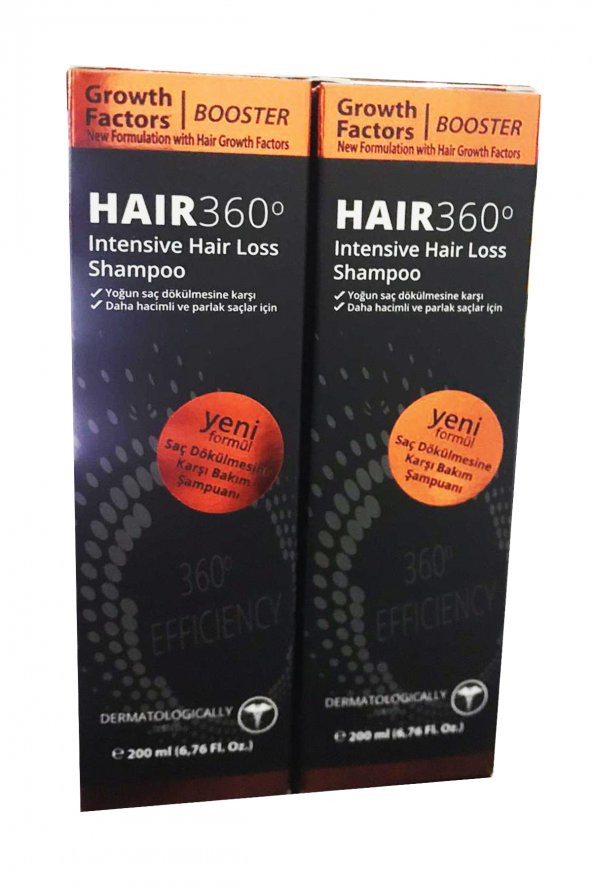 Haır 360 growth Factors Şampuan 200ml 1+1
