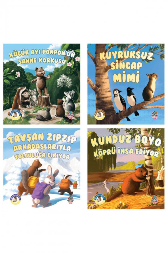 Ormandan Hikayeler Serisi 4 Kitap / Set / 6+ Yaş / Hikaye Kitabı – Öykü / 4 Kitap /