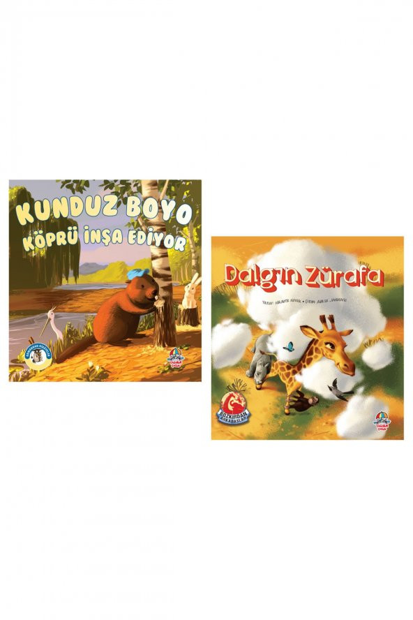 Dalgın Zürafa + Kunduz Boyo Köprü İnşa Ediyor 2 Kitap 6 Yaş