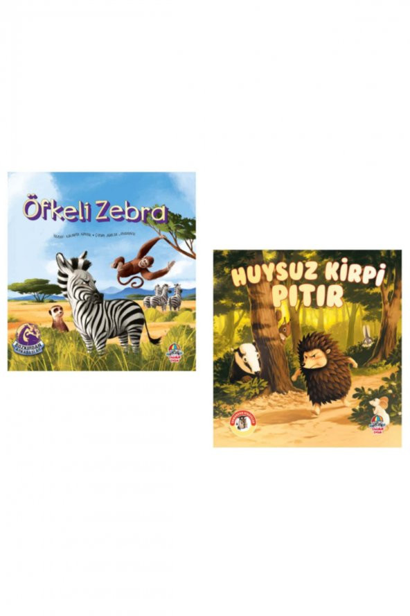 Öfkeli Zebra + Huysuz Kirpi Pıtır Hikaye Kitabı – Öykü 6 + Yaş Set 2 Kitap - 1