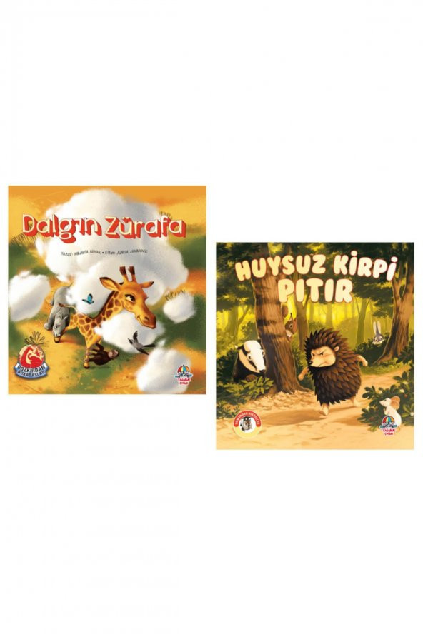 Dalgın Zürafa + Huysuz Kirpi Pıtır Hikaye Kitabı – Öykü 6 + Yaş Set 2 Kitap