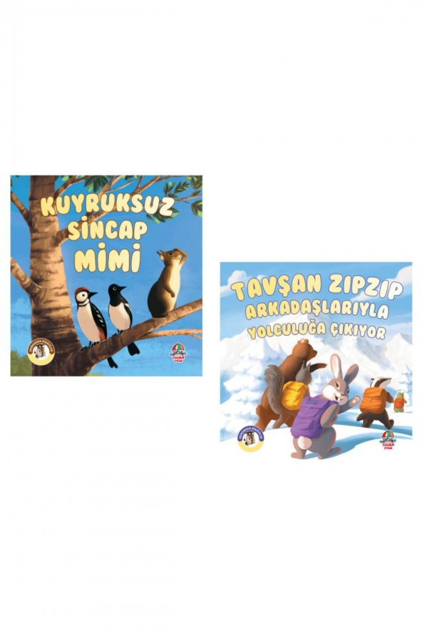 Ormandan Hikayeler Serisi -kuyruksuz Sincap Mimi + Tavşan Zıpzıp Set - 1