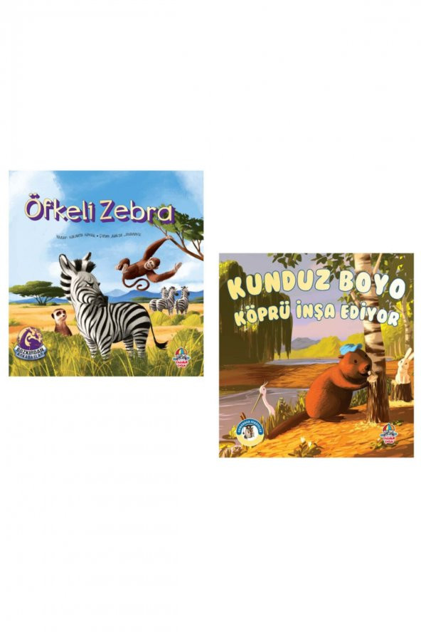Bozkırdan Ve Ormandan Serilerinden Öfkeli Zebra + Kunduz Boyo Set