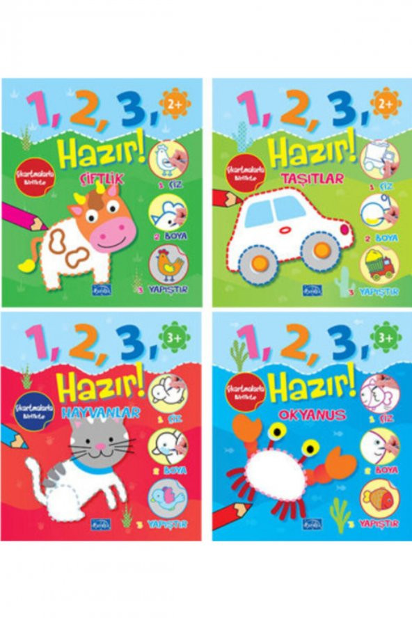 1, 2, 3 Hazır! Seti - 4 Kitap