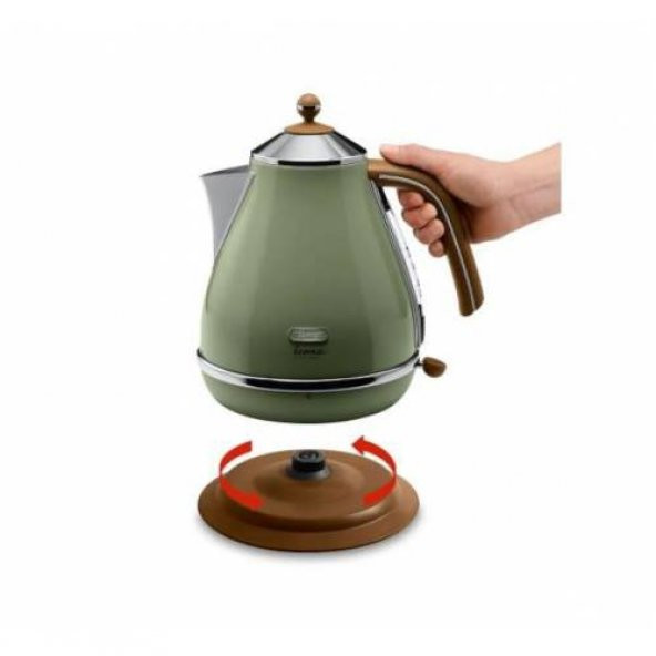 Delonghi Kbov.2001.gr Icona Vintage Serisi 1.7 L Gizli Rezistanslı Su Isıtıcı - 4