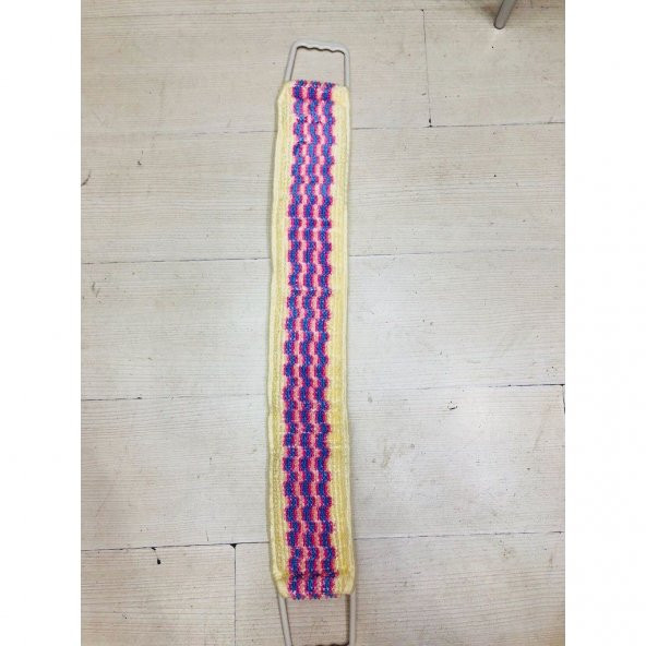 Uzun Kulplu Banyo Lifi Duş Plastik Saplı Uzun Lif 1 Adet Pembe - Resim 3