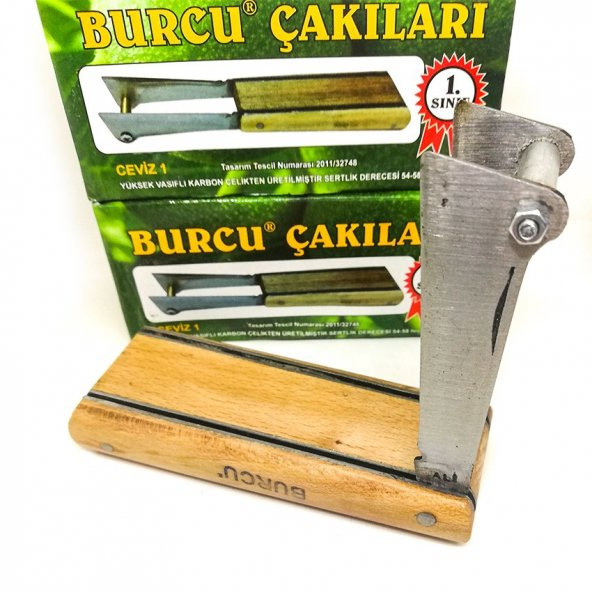 Burcu Çakıları Çift Ağızlı Ceviz Aşı Bıcağı - 2