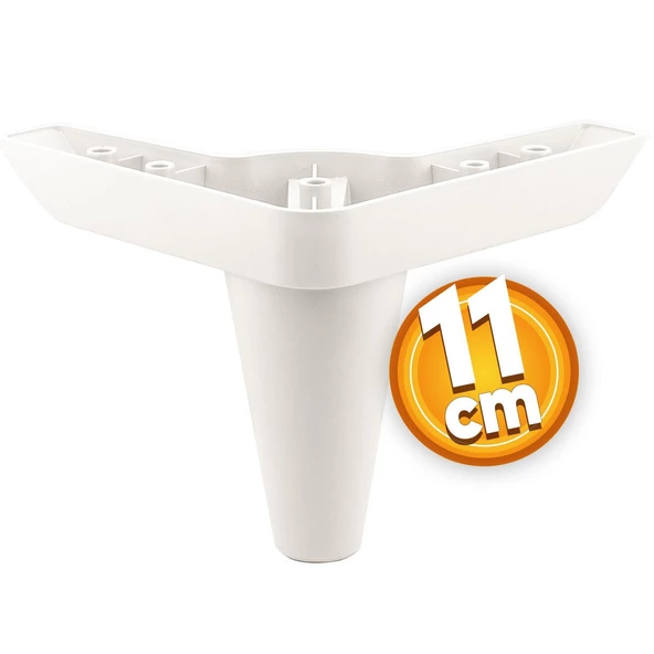 Aspen 6'lı Set Mobilya Tv Ünitesi Çekyat Koltuk Kanepe Baza Destek Ayağı Ayakları 11 Cm Beyaz Ayak - 2
