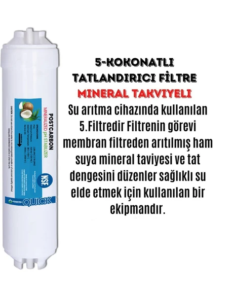 LG SU ARITMA CİHAZI UYUMLU KAPALI KASA 5 AŞAMALI FİLTRE - 6