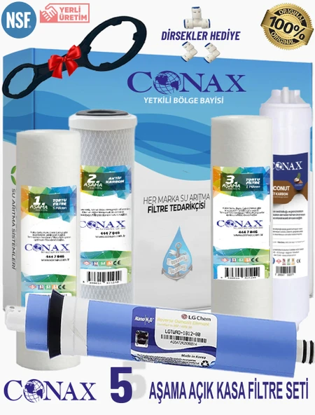 Conax Açık Kasa 5 li Filtre Seti LG Membranlı ürün görseli