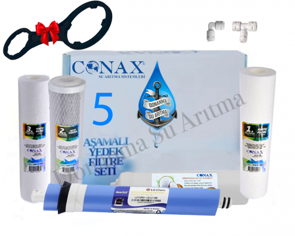 Conax Açık Kasa 5 li Filtre Seti LG Membranlı