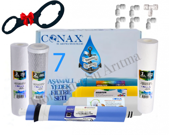 Conax Açık Kasa 7 li Filtre Seti LG Membranlı