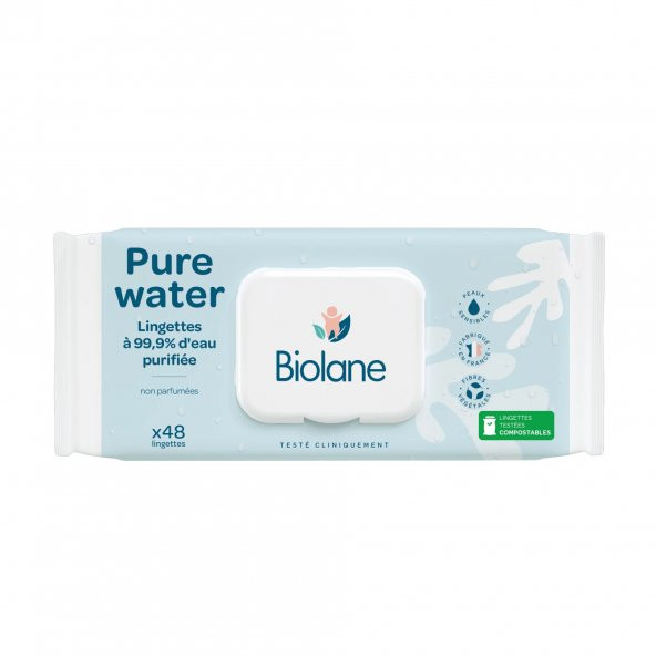 Biolane Pure Water Islak Mendil 48 Adet