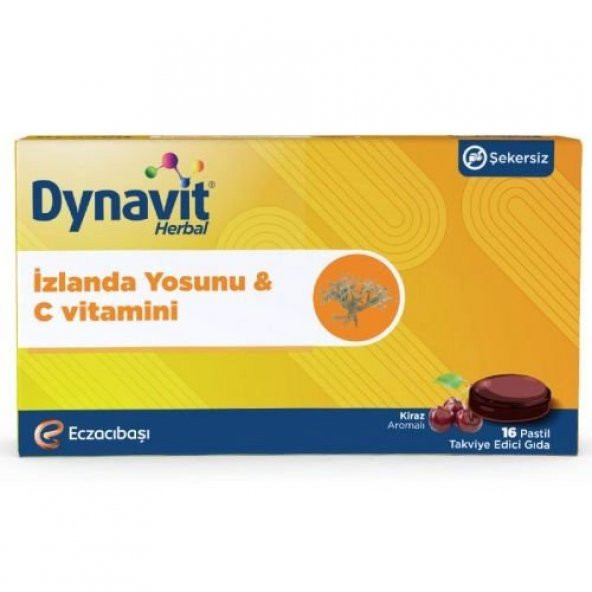 Dynavit Herbal Izlanda Yosunu & Vitamin C 16 Pastil