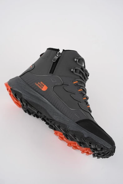 Muggo Alaska Unisex Garantili Trekking Outdoor Bağcıklı Yandan Fermuarlı Kışlık Bot - 7