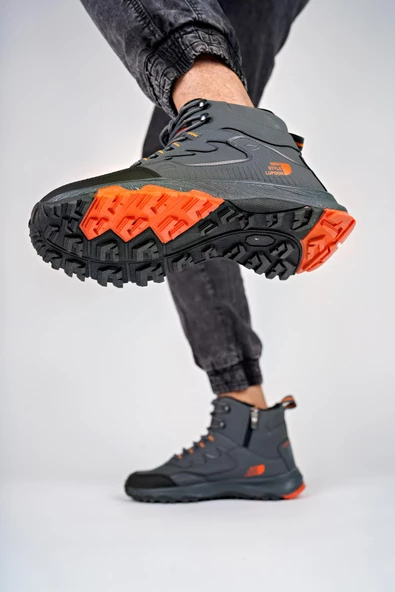 Muggo Alaska Unisex Garantili Trekking Outdoor Bağcıklı Yandan Fermuarlı Kışlık Bot - 6