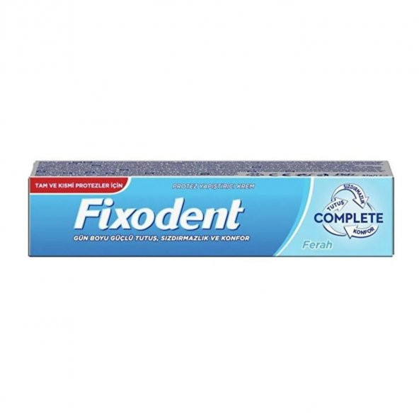 Fixodent Diş Protez Yapıştırıcı Krem Complete Naneli 47 gr