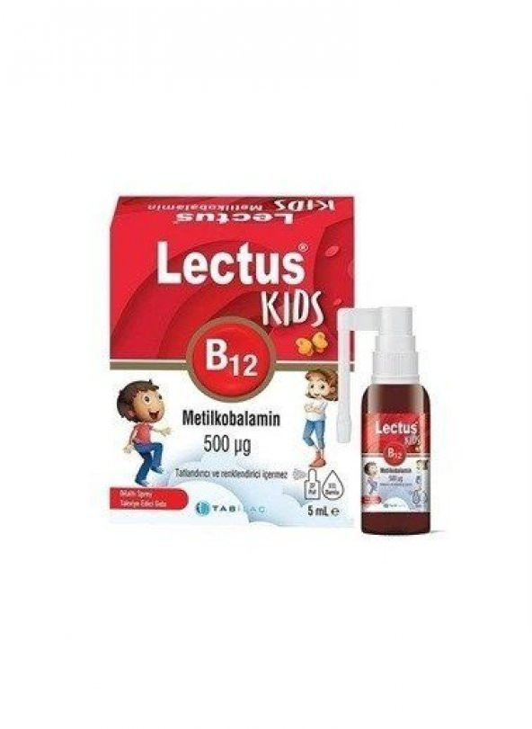 Lectus Kidds Metilkobalamin B12 Dil Altı Sprey 5 ml