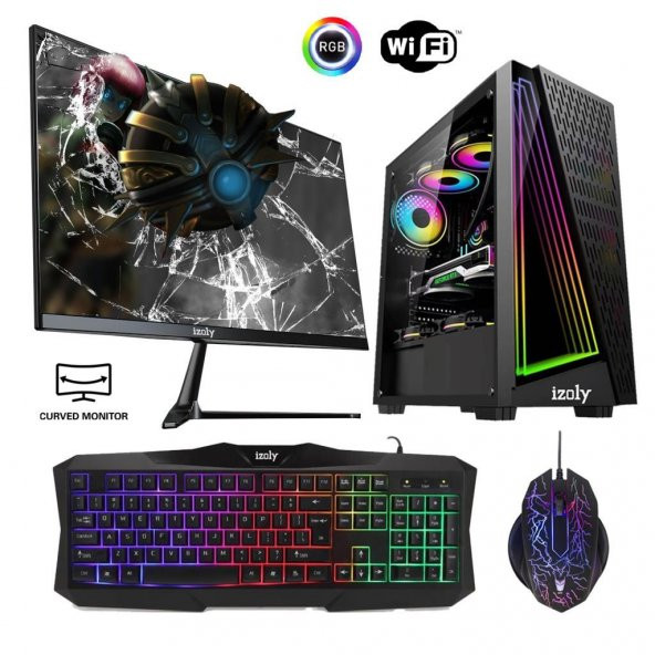 İzoly Avatar Ryzen 5 5500 32GB 256GB 1TB HDD RX550 4GB 24" Oyuncu Masaüstü Bilgisayarı ürün görseli 1