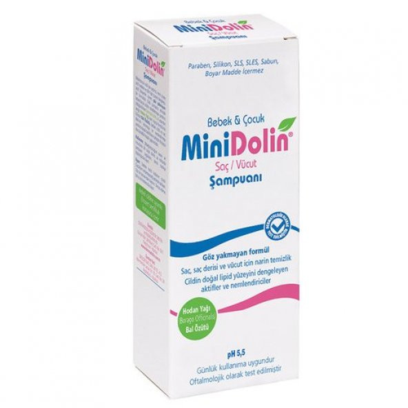 Minidolin Bebek & Çocuk Saç ve Vücut Şampuanı 250ml