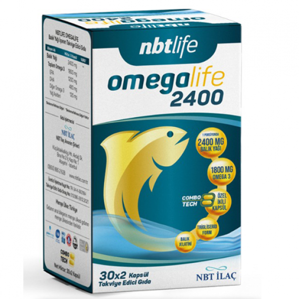 Nbtlife Omegalife 2400 30x2 Kapsül (Combotech)
