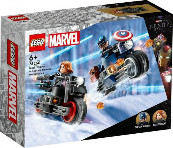 LEGO Super Heroes 76260 Black Widow & Captain America Motorcycles