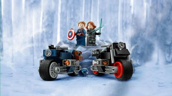 LEGO Super Heroes 76260 Black Widow & Captain America Motorcycles - 4