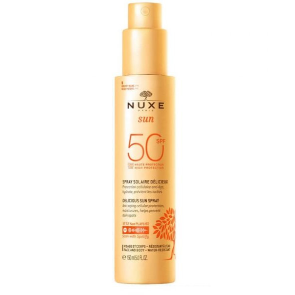 Nuxe Sun Güneş Koruyucu Yüz ve Vücut Sütü Spf50 150ml Sprey