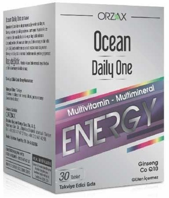 Ocean Daily One Energy Multivitamin Multimineral 30 Tablet
