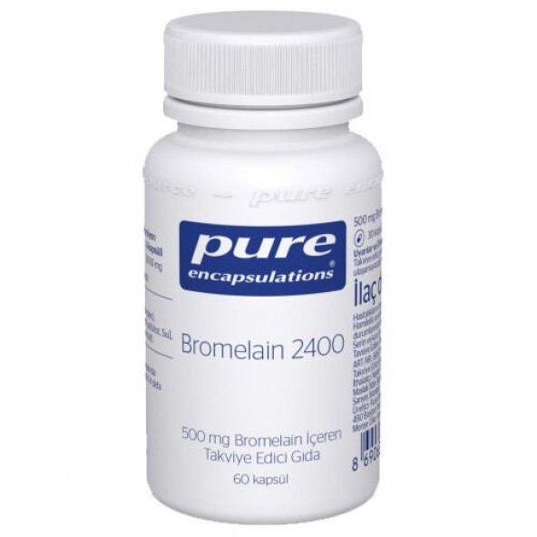 Pure Bromelain 2400 60 Kapsül
