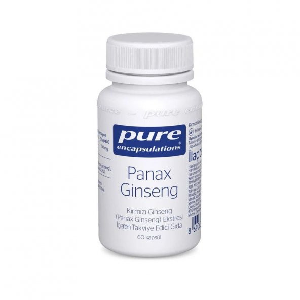 Pure Panax Ginseng 500 mg 60 Kapsül