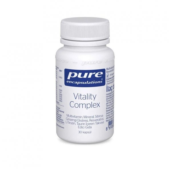 Pure Vitality Complex 30 Kapsül
