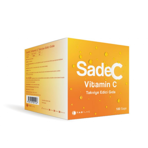 SadeC Vitamin C Takviye Edici Gıda 100 Saşe