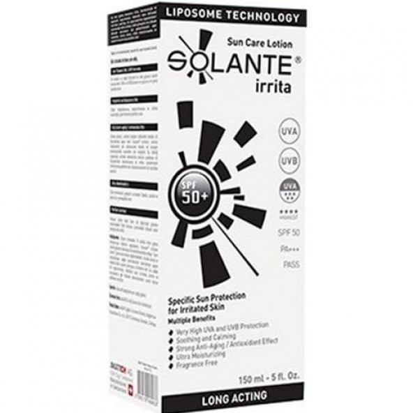 Solante İrrita Lotion Spf 50 150 ml