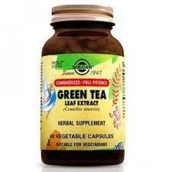 Solgar Green Tea Leaf Extract 60 Kapsül