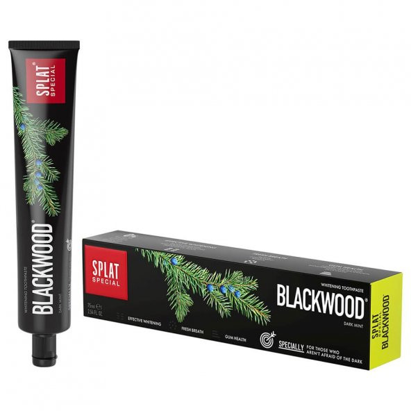 Splat Blackwood Siyah Beyazlatıcı Diş Macunu 75 ml