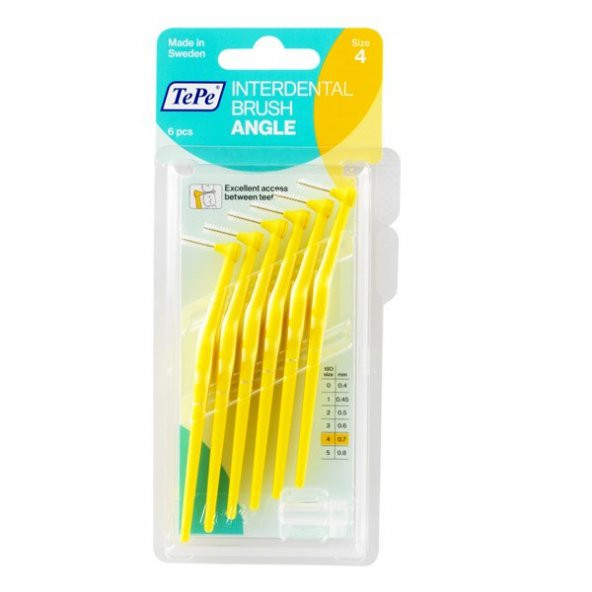 Tepe Angle Arayüz Diş Fırçası Sarı 0.7 mm 6 lı