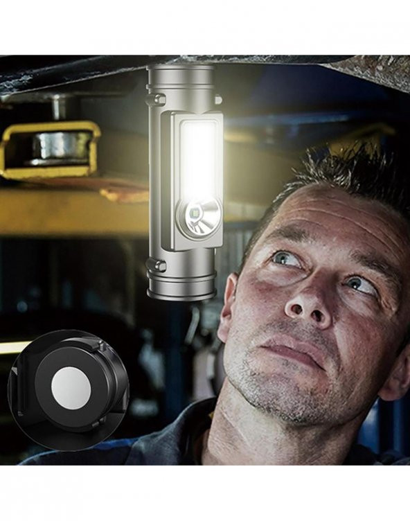 Black Watton Waterproof Powerled + SMD Parlak Led 150 Lümen Şarjlı Kafa Feneri - 2