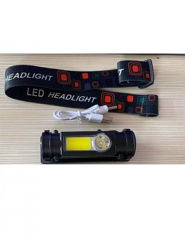 Black Watton Waterproof Powerled + SMD Parlak Led 150 Lümen Şarjlı Kafa Feneri - 6
