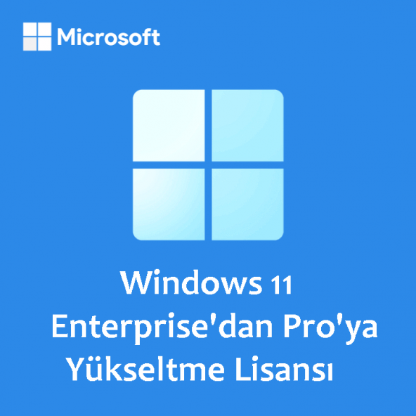 Windows 11 Enterprise'dan Pro'ya Yükseltme Lisans Key - 1