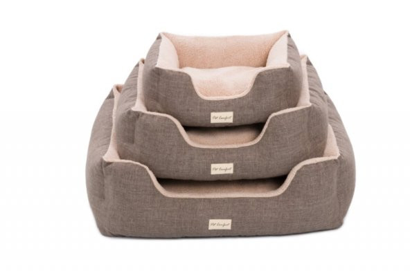Pet Comfort Echo  Kahve-Bej Kedi ve Köpek Yatağı S 60x50cm - 7