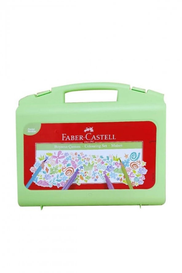 Pastel Renkler 34 Parça Boyama Çantası