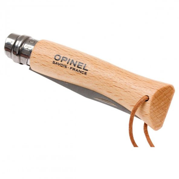 Opinel Inox No 7 Ahşap Deri Askılı Paslanmaz Çelik Çakı - 6