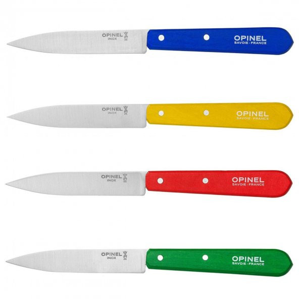 Opinel N°112 4'lü Klasik Renkli Soyma Bıçağı 10cm