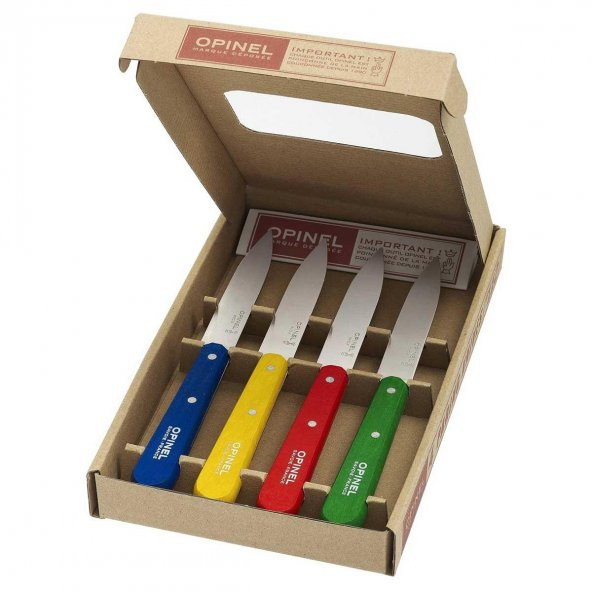 Opinel N°112 4'lü Klasik Renkli Soyma Bıçağı 10cm - 2