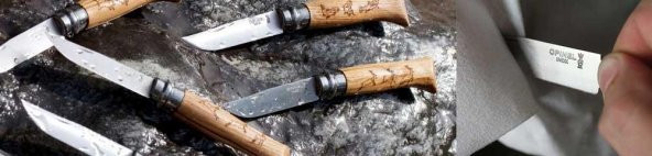 Opinel Inox No 8 Meşe Saplı Keçi Desenli Paslanmaz Çelik Çakı - 4