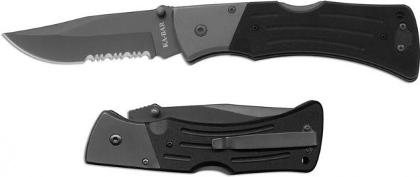 Ka-Bar Mule Folder Serrated Edge G-10 Çakı (3063)