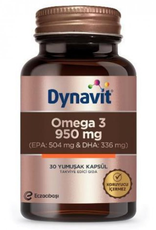 Dynavit Omega 3 950 mg 30 Yumuşak Kapsül