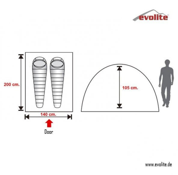 Evolite Trip Mono Dome 2 Kişilik Çadır - 7